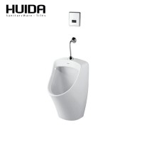 HUIDA Oval shape Cheap Bathroom Sanitary Ware Wall Hung Ceramic Mouth Urinal For Wholesale